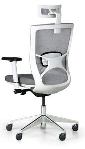Kancelářská židle DESIGNO, bílá/šedá