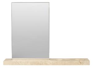 FERM LIVING Stolní zrcadlo Caseta, Travertine