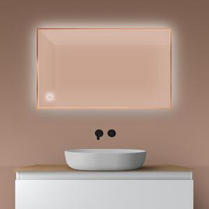 Oltens Nordlis zrcadlo 60x100 cm obdélníkový s osvětlením s vyhřívací podložkou 64111610