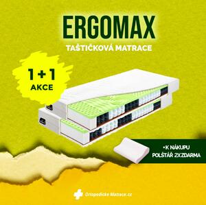 BENAB ERGOMAX Soft/Hard taštičková matrace 1+1 (2 ks) 80x200 cm Pratelný potah SILVER