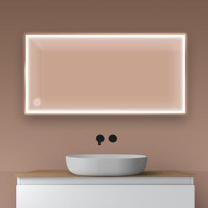 Oltens Nordlis zrcadlo 60x120 cm obdélníkový s osvětlením s vyhřívací podložkou 64107610