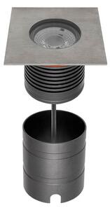 Redo Chodníkové LED svítidlo XGROUND 15W, 108x108 mm, 230V, IP67 Stmívání, řízení: TRIAC, Barva světla: 4000K
