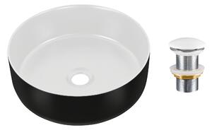 Comad Keramické umyvadlo na desku Simple 8 36x36 + výpusť Click-Clack, bílá