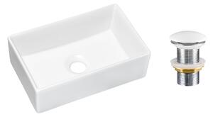 Comad Keramické umyvadlo na desku Gaja 35 35x22 + výpusť Click-Clack, bílá