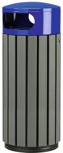 Rossignol SAS Venkovní odpadkový koš Rossignol Zeno Etik 57929, 60 L, modrý