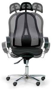 TOPSTAR Zdravotní balanční kancelářská židle EXETER NET s opěrkou hlavy, černá