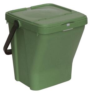Plastový odpadkový koš na třídění odpadu ECOTOP II, zelená