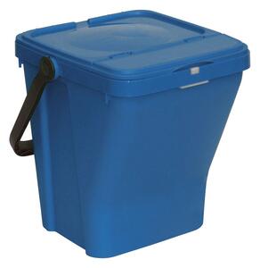 Plastový odpadkový koš na třídění odpadu ECOTOP II, modrá