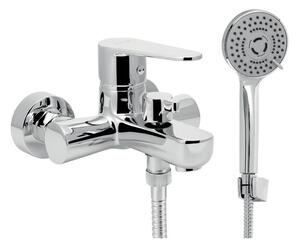 Novaservis Titania Fresh Vanová nástěnná baterie se sprchovým setem, Eco, rozteč 10 cm, chrom 96025,0E