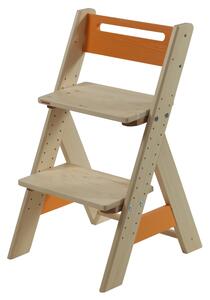 Gazel ZUZU dětská rostoucí židle oranžová