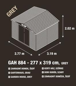 G21 GAH 884 Zahradní domek - 277 x 319 cm, šedý
