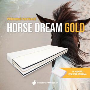 MPO HORSE DREAM GOLD luxusní přírodní matrace 90x190 cm Pratelný potah Silveractive