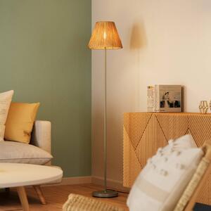 OSRAM Stojací lampa Decor Raffia, 1 žárovka, přírodní barva, E27, Hnědá / rez, Obývací pokoj / jídelna, Venkovský / rustikální