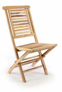 Divero Hantown 35519 Zahradní židle skládací z masivního týkového dřeva