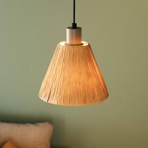 OSRAM závěsné světlo Decor Raffia, 1-žárovkové, rafia, přírodní barva, stmívatelný, Hnědá / rez, Obývací pokoj / jídelna, Venkovský / rustikální