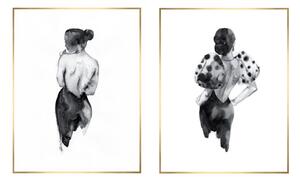 Obrazy v sadě 2 ks 30x40 cm Woman Sketch – knor
