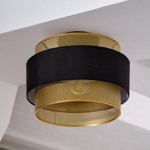 OSRAM Stropní světlo Decor Hornet, 1 žárovka, černá/zlatá, stmívatelný, Černá, Obývací pokoj / jídelna, Textil / tkanina / hedvábí, Moderní