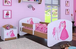 Dětská postel bez šuplíku 140x70cm PRINCEZNA A KONÍK