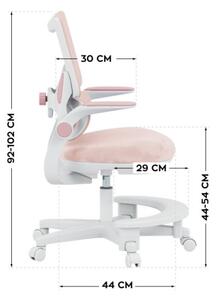 Dětská otočná židle Mark Adler Junior 5.7 Pink