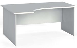 Rohový kancelářský pracovní stůl PRIMO FLEXI, 160 x 120 cm, bílá, levý