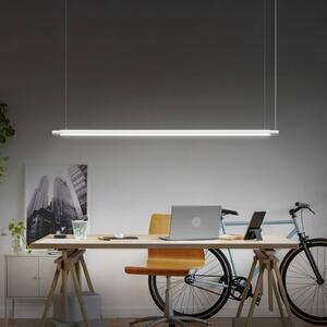 OSRAM LED závěsné světlo Office line Slab bílé 4 000 K stmívatelné, stmívatelný, Bílá / opál, Pracovna / kancelář, Hliník, Moderní