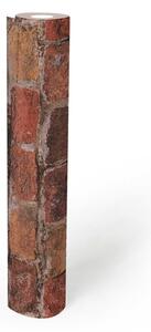 A.S. Création | Vliesová tapeta na zeď Elements 2 38814-1 | 0,53 x 10,05 m | červená, hnědá, šedá, černá