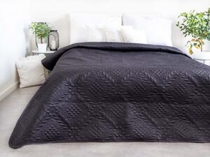 Luxusní přehoz na postel, šedý, 220x240 cm