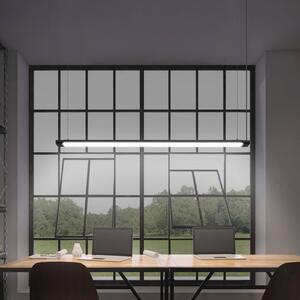 OSRAM LED závěsné světlo Office line Slab černé 4 000 K stmívatelné, stmívatelný, Černá, Pracovna / kancelář, Hliník, Moderní