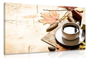 Obraz podzimní šálek kávy