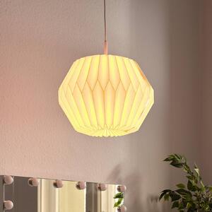 OSRAM Závěsné světlo Decor Paper Gem, bílé, papír, E27, stmívatelný, Bílá / opál, Obývací pokoj / jídelna, Papír / lunolit / lunopal