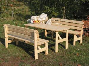 Rojaplast VIKING 41247 Zahradní dřevěná lavice - 150 cm