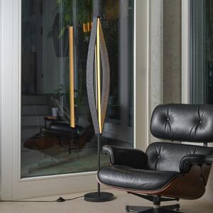OSRAM LED stojací lampa Decor Flat Felt, šedá, plsť, 3 000 K, Hliník / šedá / zinek, Obývací pokoj / jídelna, Hliník, Moderní