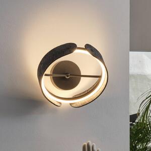 OSRAM LED nástěnné světlo Decor Curve Felt, šedá, plsť, 3 000 K, Hliník / šedá / zinek, Obývací pokoj / jídelna, Textil / tkanina / hedvábí, Moderní