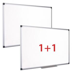 Bílá popisovací tabule na zeď, magnetická, 1200 x 900 mm, 1+1 ZDARMA