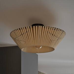 OSRAM Stropní světlo Decor pásky béžové Ø 40,5 cm textilní E27, stmívatelný, Krémová / jantar, Obývací pokoj / jídelna, Textil / tkanina / hedvábí