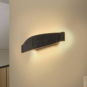 OSRAM LED nástěnné světlo Decor Flat Felt, šedá, plsť, 3 000 K, Hliník / šedá / zinek, Obývací pokoj / jídelna, Hliník, Moderní