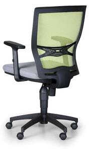 Kancelářská židle VENLO 1+1 ZDARMA, zelená / šedá
