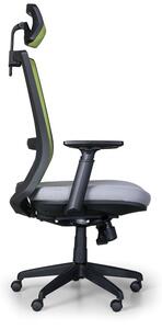 Kancelářská židle ALMERE, zelená / šedá