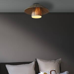 OSRAM Stropní světlo Decor Bamboo Paper Hat Ø 40 cm, bambus E27, stmívatelný, Hnědá / rez, Obývací pokoj / jídelna, Bambus, Venkovský / rustikální