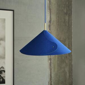 OSRAM Závěsné světlo Decor Flip, modré, plsť, E14, nastavitelné, stmívatelný, Modrá, Obývací pokoj / jídelna, Textil / tkanina / hedvábí