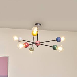 OSRAM Stropní světlo Decor Bubble, 6ramenné, ocel, barevné, E27, stmívatelný, Vícebarevná, Obývací pokoj / jídelna, kov, Moderní