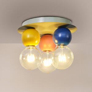 OSRAM Stropní světlo Decor Bubble, 3ramenné, ocel, barevné, E27, stmívatelný, Vícebarevná, Obývací pokoj / jídelna, kov, Moderní