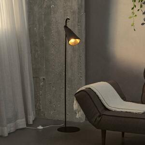 OSRAM Stojací lampa Decor Bell, černá, ocel, E27, výška 120 cm, Černá, Obývací pokoj / jídelna, kov, Moderní