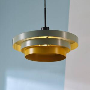 OSRAM Závěsné světlo Decor Layers, zelená/žlutá, ocel, E27, stmívatelný, Zelená, Kuchyň, kov, Moderní