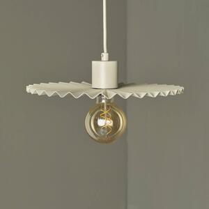 OSRAM závěsné světlo Decor Plissee, béžové, ocel, E27, stmívatelný, Krémová / jantar, Obývací pokoj / jídelna, kov, Moderní