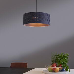OSRAM Závěsné světlo Decor Felt Weaving, Ø 48 cm, šedá, plsť E27, stmívatelný, Hliník / šedá / zinek, Obývací pokoj / jídelna, Textil / tkanina / hedvábí