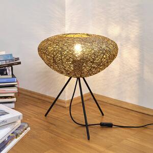 OSRAM Stolní lampa Decor Paper Drop, Tripod, béžová, E27, Hnědá / rez, Obývací pokoj / jídelna, Papír / lunolit / lunopal, Venkovský / rustikální, Lampa trojnožka