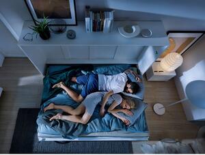 Horizontální sklápěcí manželská postel 140x200 CELENA 4 - bílá