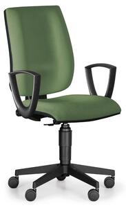 Antares Kancelářská židle FIGO s područkami, permanentní kontakt, zelená