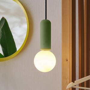 OSRAM závěsné světlo Decor Concrete Mic, zelené, beton, G9, stmívatelný, Zelená, Obývací pokoj / jídelna, Beton, Moderní
